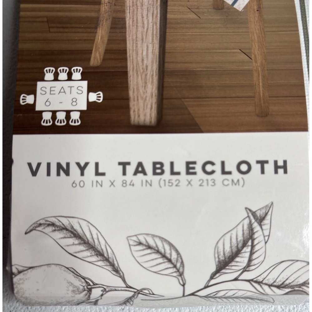 Lintex Vinyl Tablecloth Home Collection Rectangle French‎ Stripe Lot Of 2 New - Picture 9 of 16